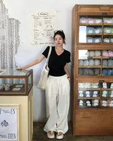 [MADE] Dot, Pintack Wide Pants