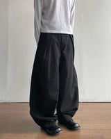 Volume Buckle Cotton Pants