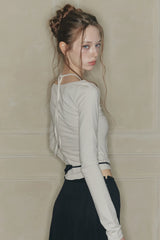 ORCHID TOP light grey