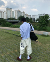 リベットクロップストライプシャツ