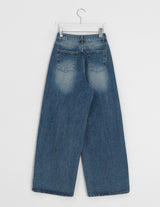 Bahiu Washing Wide Denim Pants