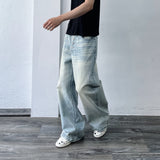 Washed Fade Wide Jeans