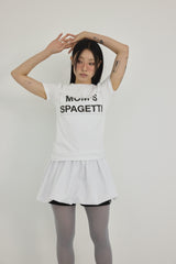 MOMS SPAGETTI EDIT TEE ( WHITE )