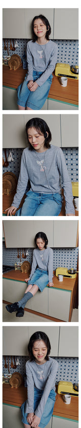 STRAWBERRY LOGO LONG SLIM SLEEVE