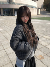 ヒュシピーチファズティアードミディスカート
