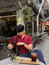Non-peade regular denim pants