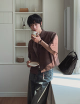 Undersnap wide denim pants
