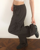 Shopper Nylon String Wide Two-Way Pants