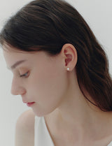26SS★ Essence 14K(Y) Glory Freshwater Pearl Earrings 9mm