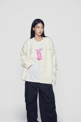 24FW  レトロラビットショートスリーブTシャツ クリーム
