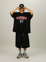 VE Camou Pin-tuck Bermuda Pants
