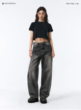BTB : ブリーズウォッシングジーンズ [ASH CHARCOAL] [UNISEX]
