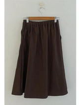 スタッズ プリーツ ミディ スカート (BROWN, BLACK 2COLORS!)