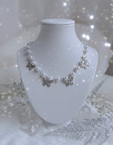 [Redvelet Joy, Jo Yu-ri Necklace] Butterfly Waltz Choker Necklace - Silver Color