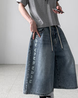Able Lettering Bermuda Denim