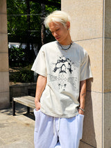 VENTIQUE ピグメントスモークTシャツ 3color