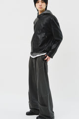 Bella Biker Leather Jacket (2color)