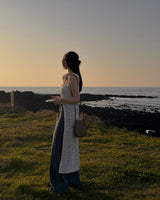 Opin punching knit long dress
