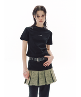 ツイン カフ クロップ Tシャツ
