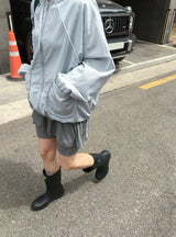 ハロミシャーリングリブバンディングスカートパンツ