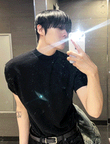 マッスルフィットハーフハイネック半袖Tシャツ