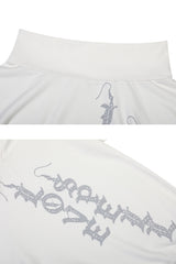 スペルオフショルダースウェットシャツ white