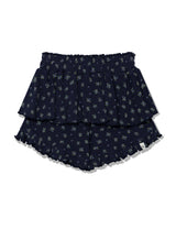 ラッフル フラワー スカートパンツ(NAVY)