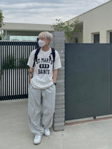 Rebel Silver String Nylon Balloon Pants 2C