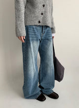 Picat Pocket Straight Denim Pants