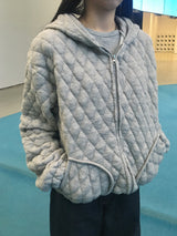 Marron Quilted Jumper (3c)
