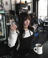 Lace Mini Star T-shirt_black