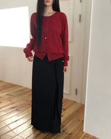Erion Tie Shirred Long Skirt