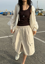 BALLOON CARGO HALF PANTS