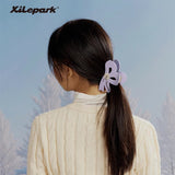 Cute dopamine bow-shaped grab clip