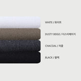 LMN リエスディープワンタックバックバンディングウールワイドスラックス(4 colors)