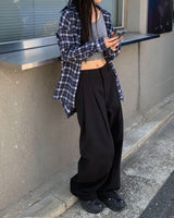 Pintuck banding slacks