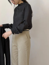 Cotton Semi-Wide Bermuda Pants