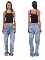 That's neat - Low-Rise Distressed Lightweight Denim Jeans