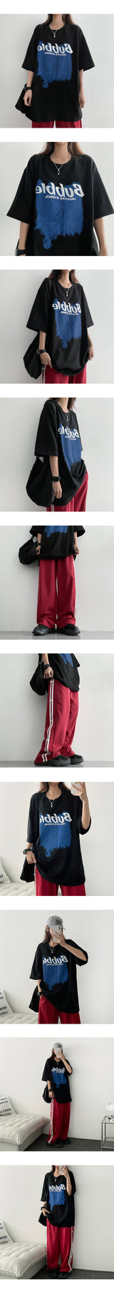バレットサイドツーラインリボンスウェットパンツ (6 colors)