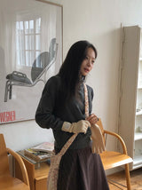 Colden High Neck Wool Knit Hoodie