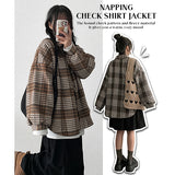 ボクシーチェッカーシャツジャケット