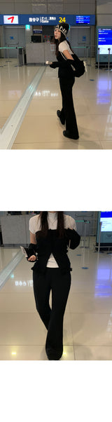 【MADE】エアポートロングブーツカットバンディングパンツ -ベーシック