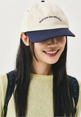 slogan 5P ball cap / ivory navy