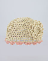 【MADE】Doyoubi Dimanche PeppoBBeBBo knitted beanie[Beige/Pink]
