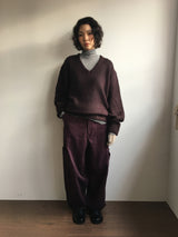 [MD Pick]ヒメウールタッチVネックニット
