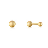 Mini Sphere Barbell Single 925 Silver One-Side Piercing E035-01G