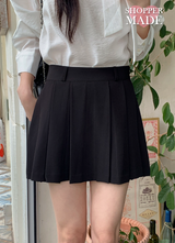 [SHOPPERMADE] プレッピースタイルプリーツミニスカート (2カラー)