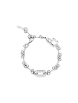 NO.598 [SILVER] ウェーブ ツー ホールド ボール ブレスレット