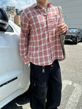 No.1835 P check SHIRT (8color)