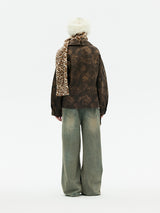 Emoha Y2k The must-have leopard print fur scarf for the popular hot girls in Shibuya
